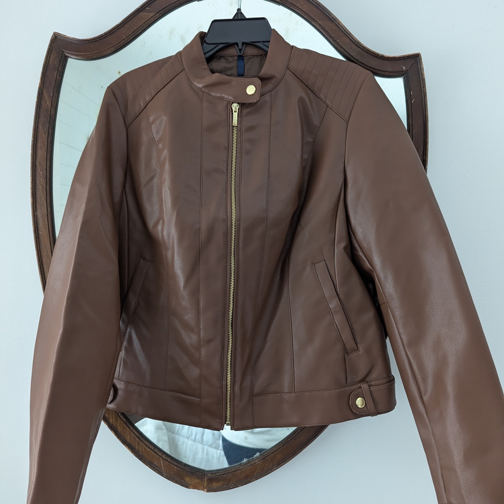 Cole Haan Women's brown leather jacket
